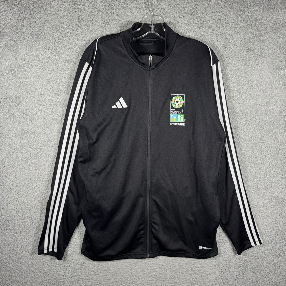 Adidas Mens FIFA Womens World Cup 2023 Track Jacket Black Slim Fit XL HS7231